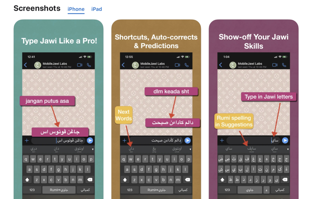 MobileJawi for iOS in the App Store